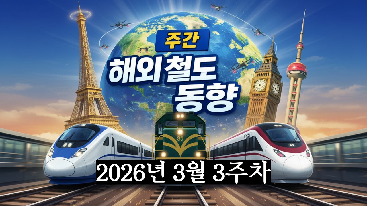 [주간해외철도동향] 2026년 3월 3주차