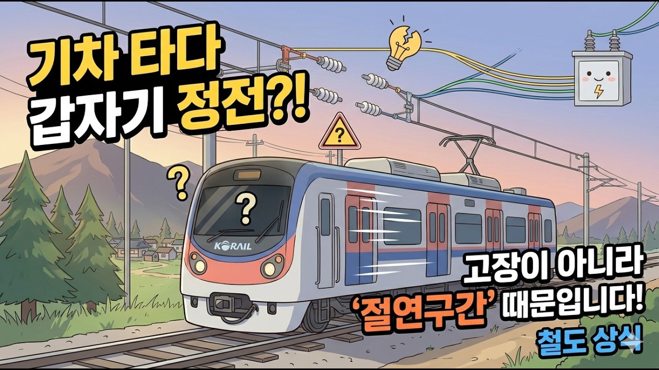 [철도상식]기차 타다 갑자기 정전?! 고장이 아니라 '이것' 때문입니다.
