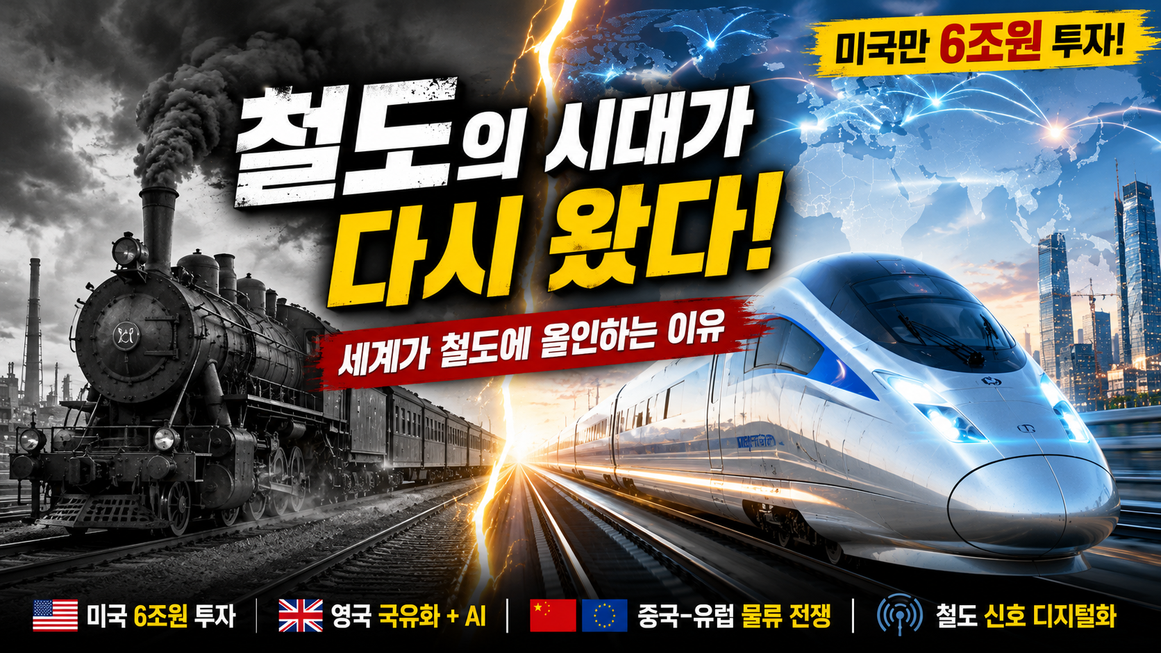 미국·영국·인도까지 지금 철도에 '수조 원'이 쏟아지고 있다 (주간해외철도동향 2026년 6월 1주차)