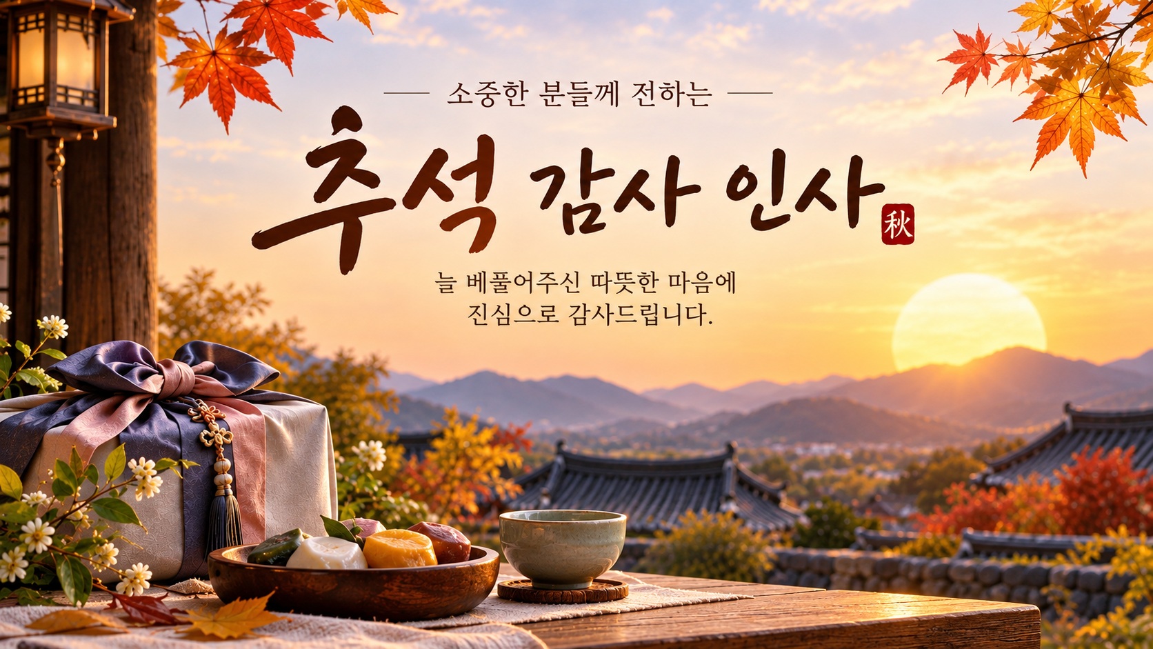 추석 감사 인사