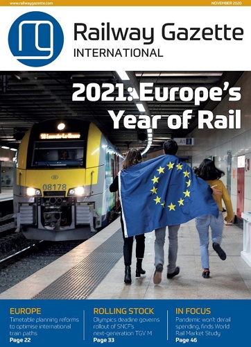 Railway Gazette - November 2020 표지