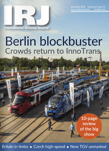 IRJ(International Railway Journal) 표지