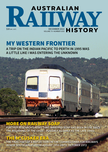 Australian Railway History 표지