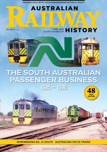 Australian Railway History 표지
