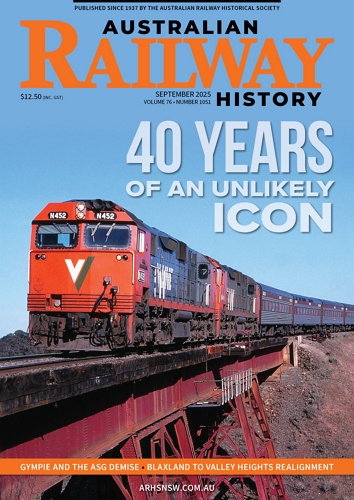 Australian Railway History 표지