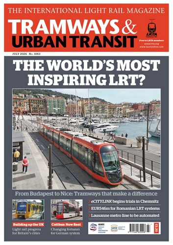 TRAMWAYS and URBAN TRANSIT 표지