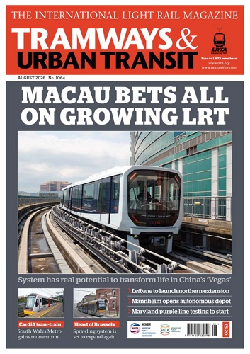 TRAMWAYS and URBAN TRANSIT 표지