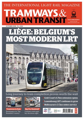 TRAMWAYS and URBAN TRANSIT 표지
